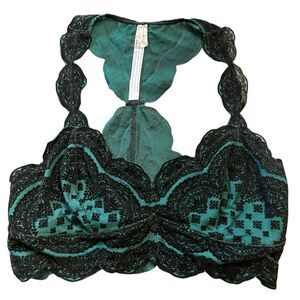 Intimately Free People Velvet Burnout Bralette Size S Boho Festival Fairy Grunge